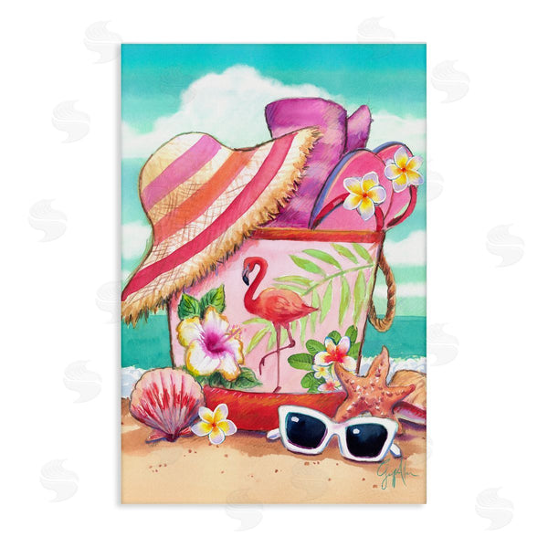 stupell industries Geoff Allen | Floral Beach Bag Wall Art