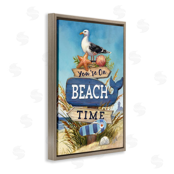 Stupell Industries Geoff Allen | On Beach Time Sign Wall Art