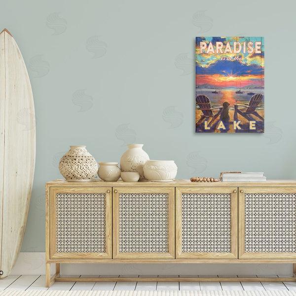 Stupell Industries Geoff Allen | Paradise At Lake Landscape Wall Art