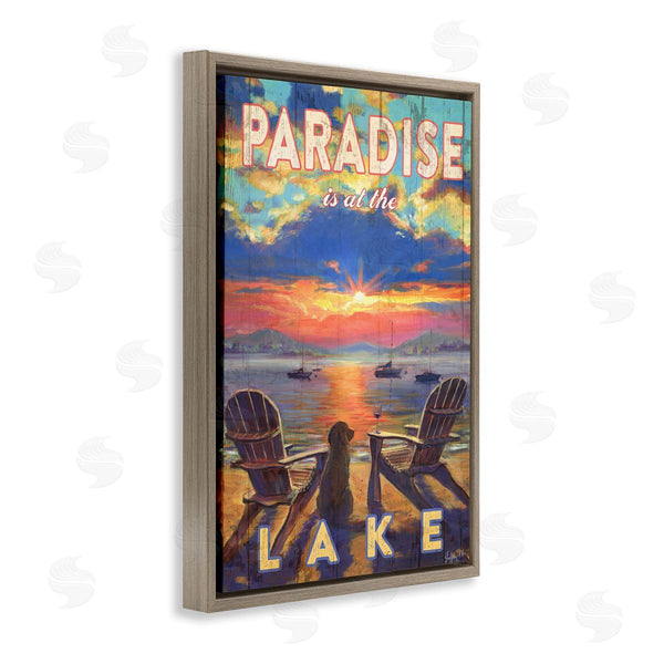 Stupell Industries Geoff Allen | Paradise At Lake Landscape Wall Art
