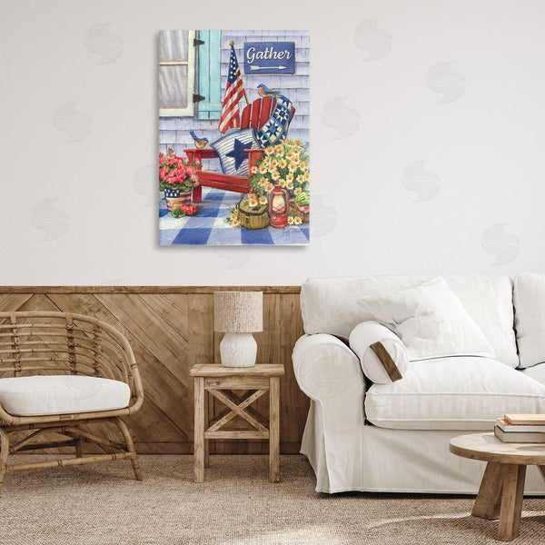 Stupell Industries Geoff Allen | Patriotic Porch View Wall Art