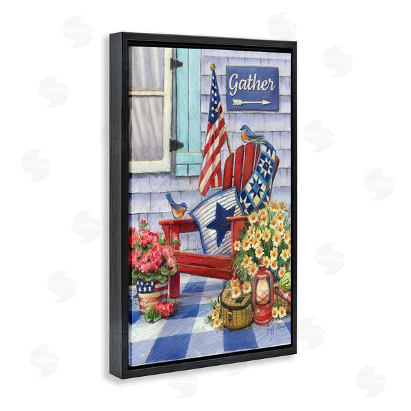 Stupell Industries Geoff Allen | Patriotic Porch View Wall Art