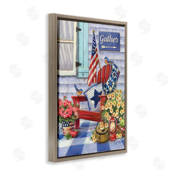 Stupell Industries Geoff Allen | Patriotic Porch View Wall Art