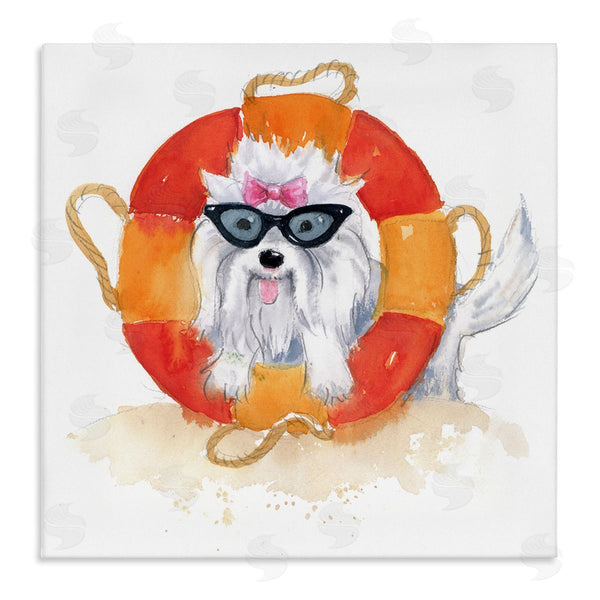 stupell industries Geoff Allen | Sandy Dog in Sunglasses Wall Art
