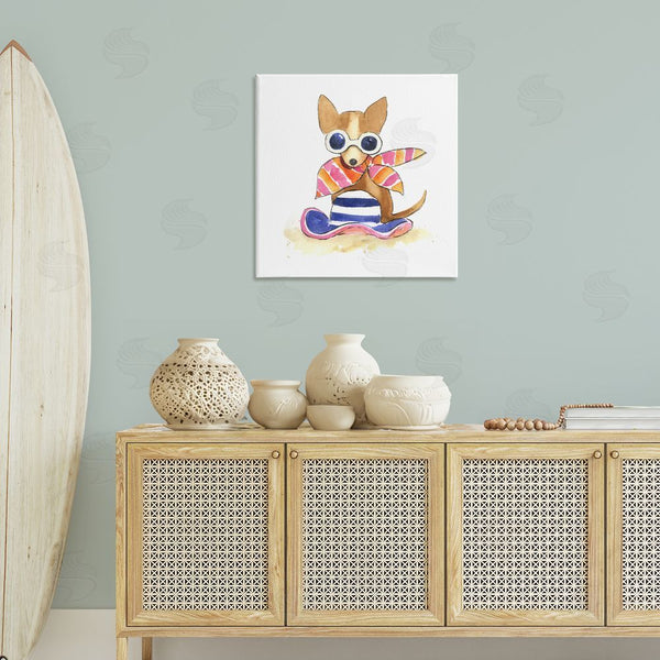 Stupell Industries Geoff Allen | Sandy Dog On Beach Wall Art