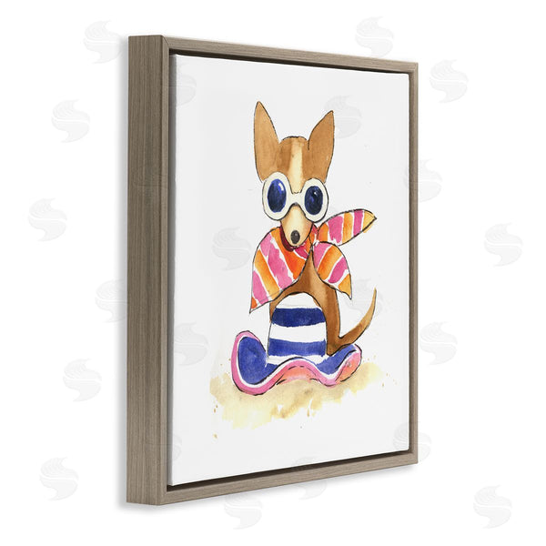 Stupell Industries Geoff Allen | Sandy Dog On Beach Wall Art