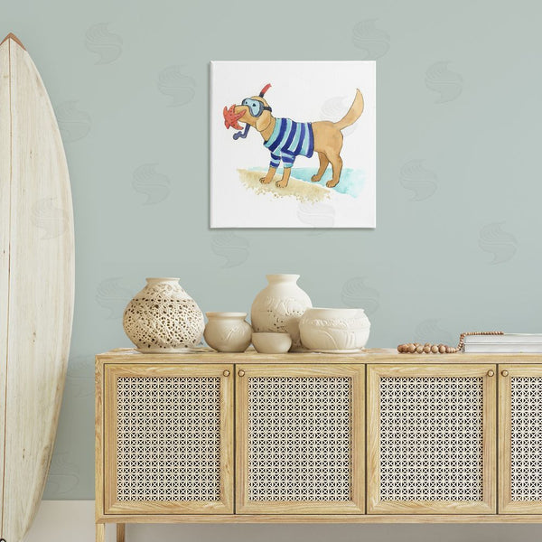Stupell Industries Geoff Allen | Sandy Dog With Snorkel Wall Art