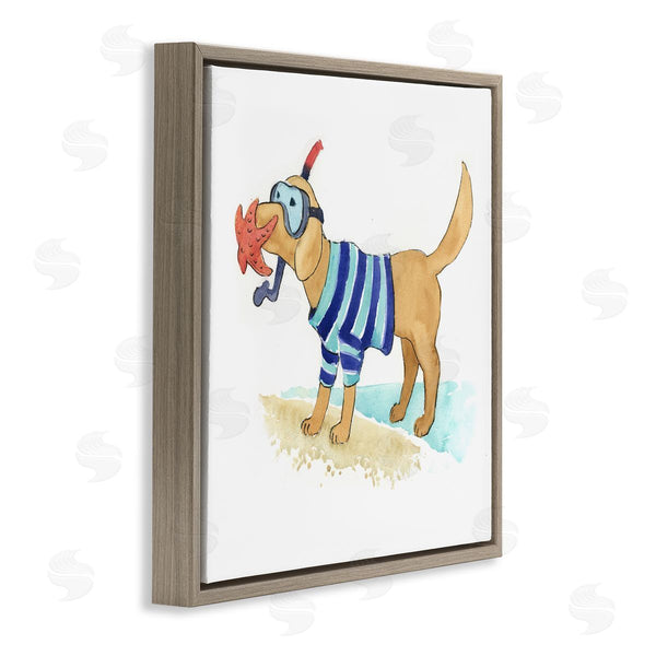 Stupell Industries Geoff Allen | Sandy Dog With Snorkel Wall Art