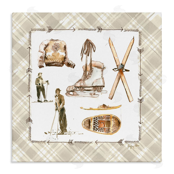 stupell industries Geoff Allen | Winter Skiing Sports Wall Art