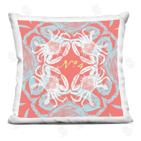 stupell industries Geoff Tygert | Bold Nautical Layered Crabs Printed Throw Pillow