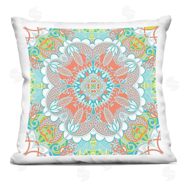 stupell industries Geoff Tygert | Detailed Floral Medallion Pattern Printed Throw Pillow