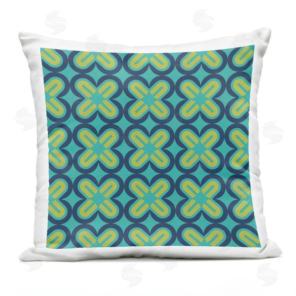 Stupell Industries Geoff Tygert | Green Modern Shapes Pattern Printed Throw Pillow