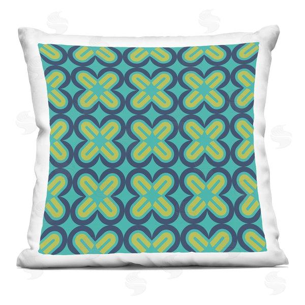 stupell industries Geoff Tygert | Green Modern Shapes Pattern Printed Throw Pillow