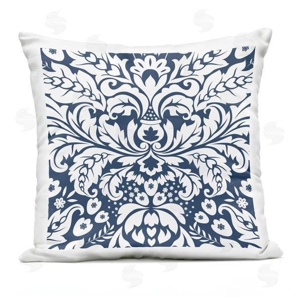 Stupell Industries Geoff Tygert | Intricate Floral Damask Pattern Printed Throw Pillow