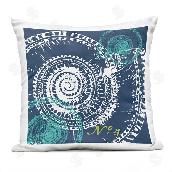 Stupell Industries Geoff Tygert | Layered Nautilus Seashells Printed Throw Pillow
