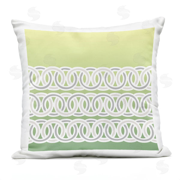 Stupell Industries Geoff Tygert | Modern Green Loop Pattern Printed Throw Pillow