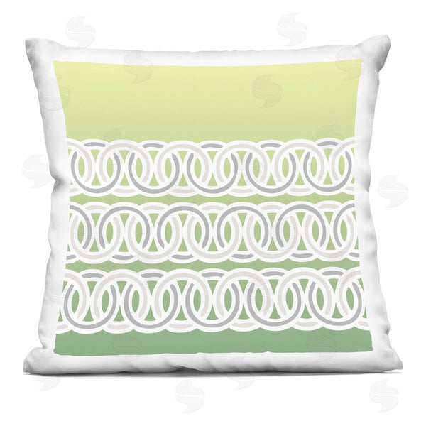 stupell industries Geoff Tygert | Modern Green Loop Pattern Printed Throw Pillow