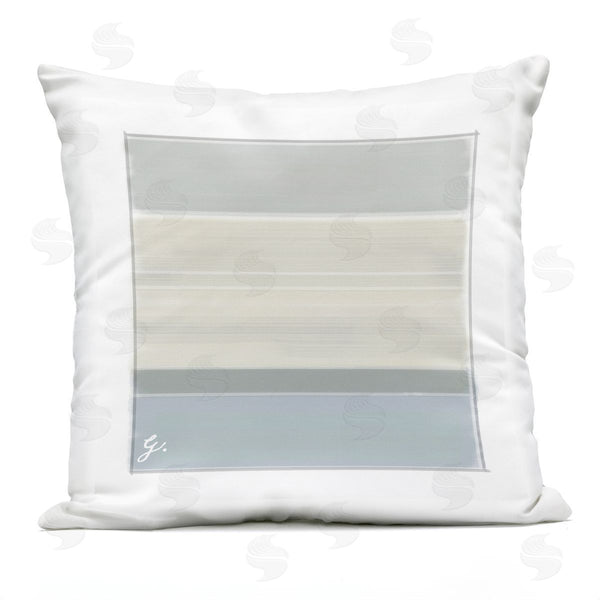Stupell Industries Geoff Tygert | Muted Grey Stripes Arrangement Printed Throw Pillow