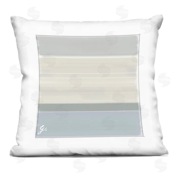 stupell industries Geoff Tygert | Muted Grey Stripes Arrangement Printed Throw Pillow