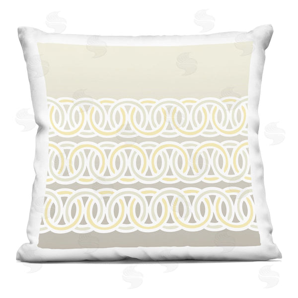 stupell industries Geoff Tygert | Muted Loop Pattern Shapes Printed Throw Pillow