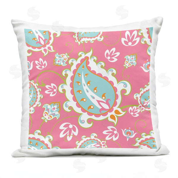 Stupell Industries Geoff Tygert | Pastel Paisley Floral Pattern Printed Throw Pillow
