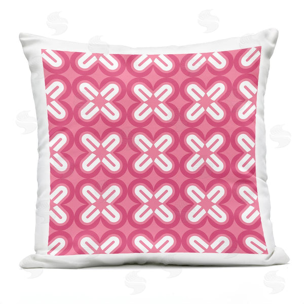 Stupell Industries Geoff Tygert | Pink Modern Shapes Pattern Printed Throw Pillow