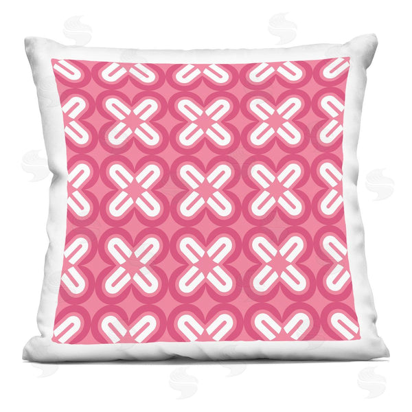 stupell industries Geoff Tygert | Pink Modern Shapes Pattern Printed Throw Pillow