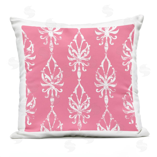 Stupell Industries Geoff Tygert | Pink Ornate Arrangement Pattern Printed Throw Pillow
