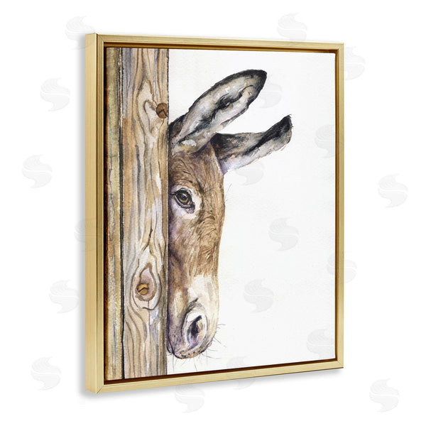 Stupell Industries George Dyachenko | Baby Donkey Animal Watercolor