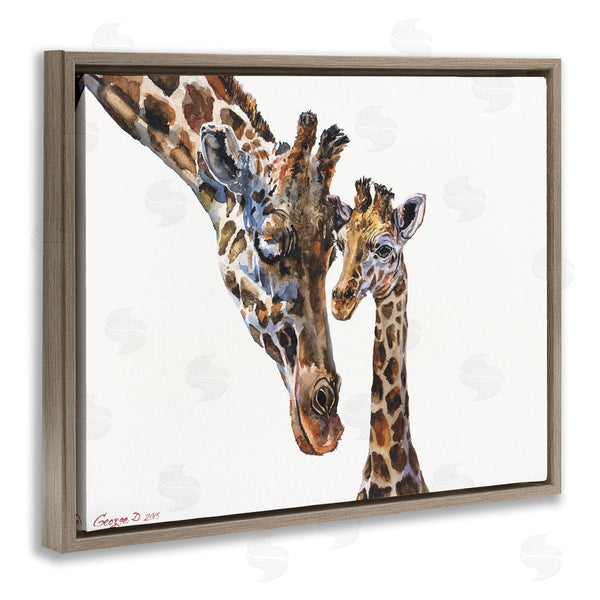 Stupell Industries George Dyachenko | Baby Giraffe Animal Watercolor