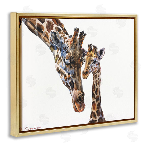 Stupell Industries George Dyachenko | Baby Giraffe Animal Watercolor