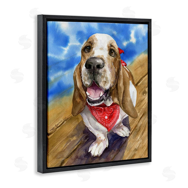 Stupell Industries George Dyachenko | Basset Hound With Bandana Wall Art