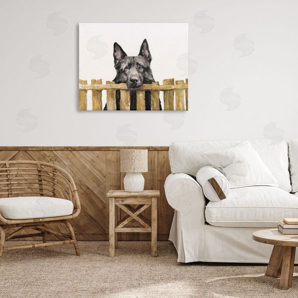 Stupell Industries George Dyachenko | Black German Shepherd Wall Art
