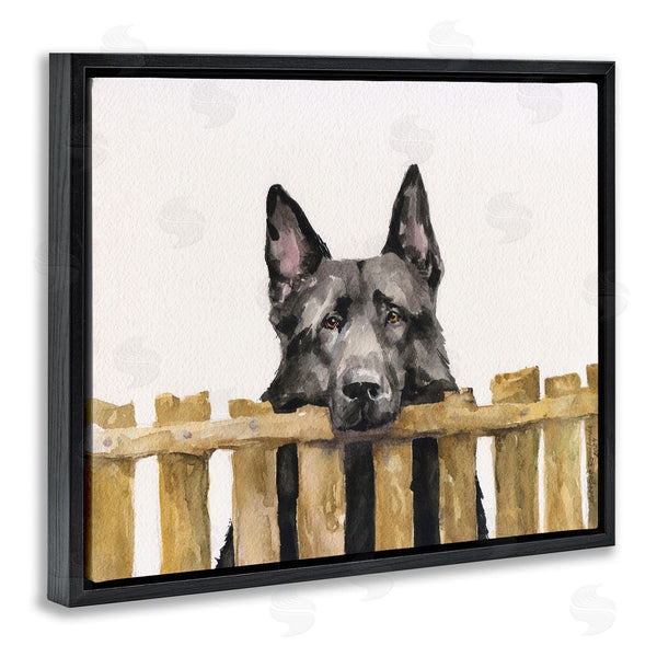 Stupell Industries George Dyachenko | Black German Shepherd Wall Art