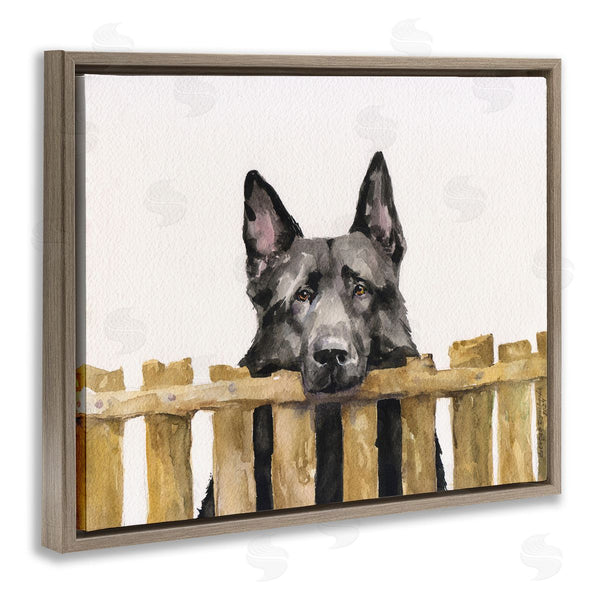 Stupell Industries George Dyachenko | Black German Shepherd Wall Art