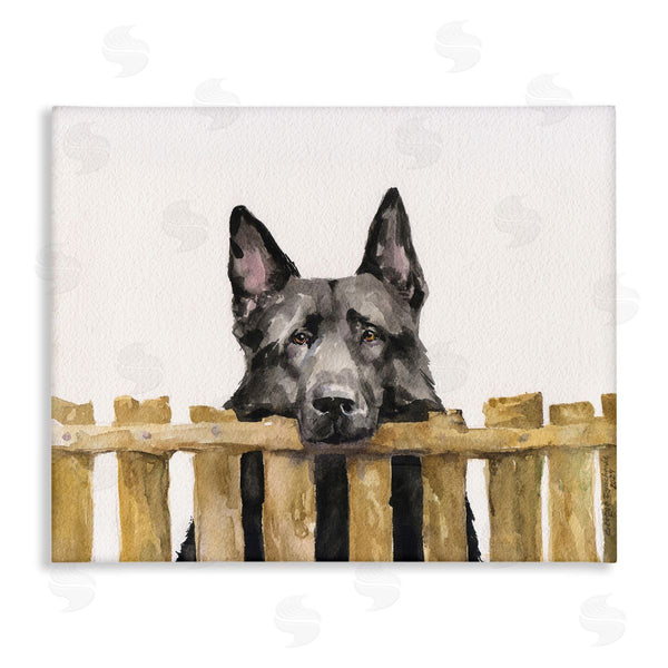 stupell industries George Dyachenko | Black German Shepherd Wall Art