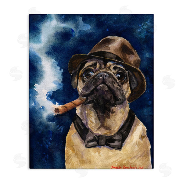 stupell industries George Dyachenko | Brutal Pug with Cigar Wall Art