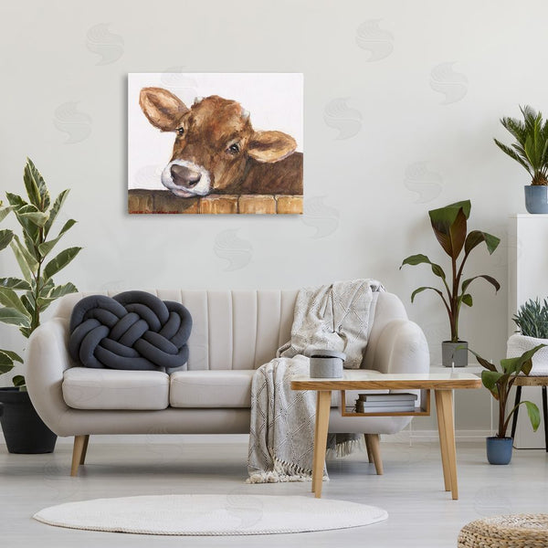 Stupell Industries George Dyachenko | Cattle Calf Gazing Wall Art