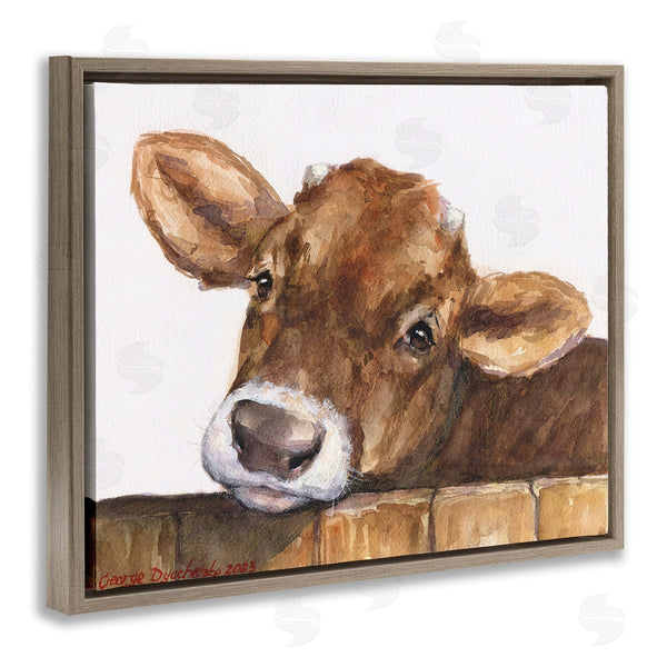 Stupell Industries George Dyachenko | Cattle Calf Gazing Wall Art