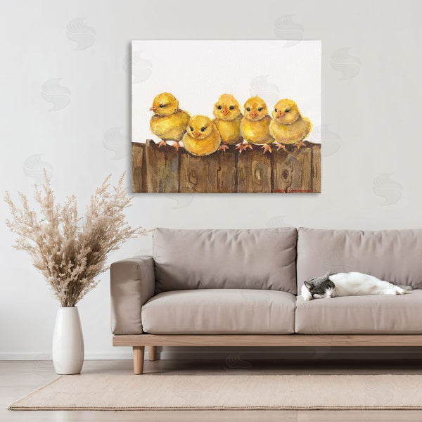 Stupell Industries George Dyachenko | Chicks On The Fence Wall Art