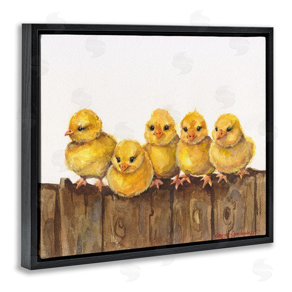 Stupell Industries George Dyachenko | Chicks On The Fence Wall Art