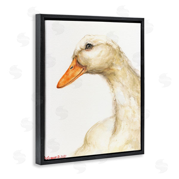 Stupell Industries George Dyachenko | Country Goose Portrait Soft Feather Bird