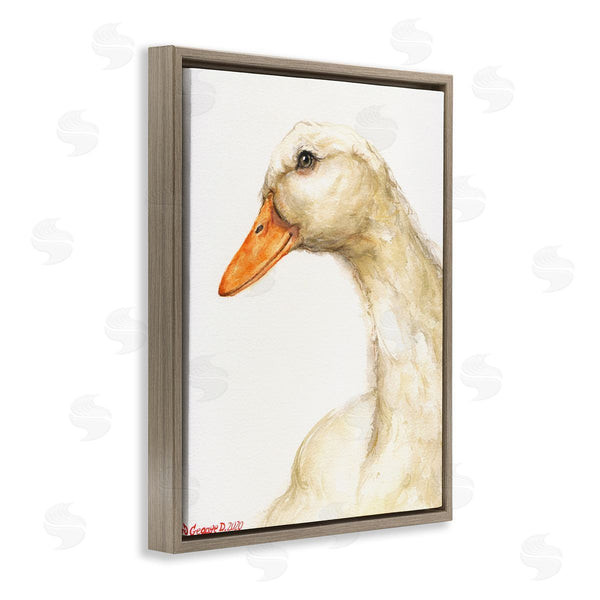 Stupell Industries George Dyachenko | Country Goose Portrait Soft Feather Bird