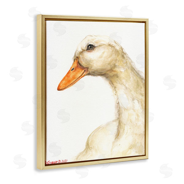Stupell Industries George Dyachenko | Country Goose Portrait Soft Feather Bird