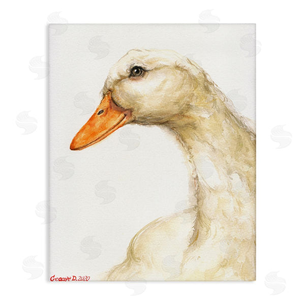 stupell industries George Dyachenko | Country Goose Portrait Soft Feather Bird