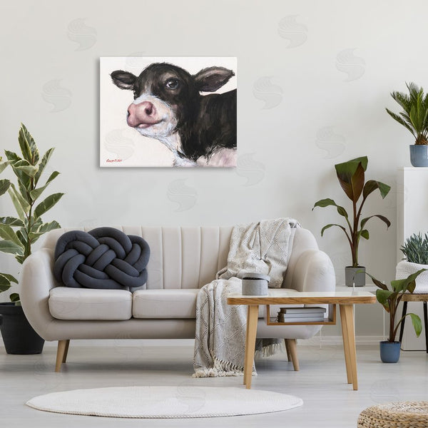 Stupell Industries George Dyachenko | Cow Calf Minimal Painting Wall Art