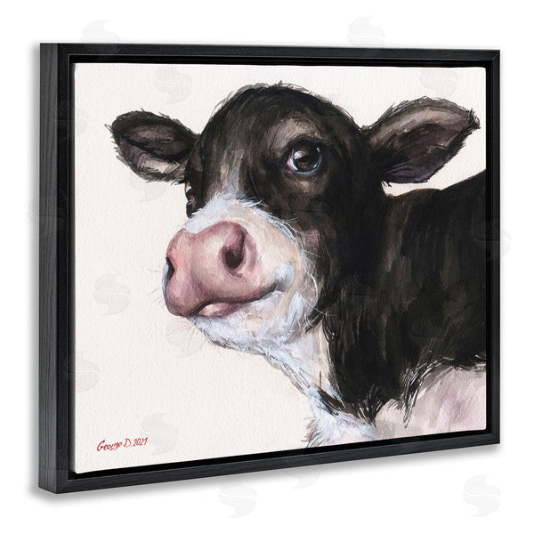 Stupell Industries George Dyachenko | Cow Calf Minimal Painting Wall Art