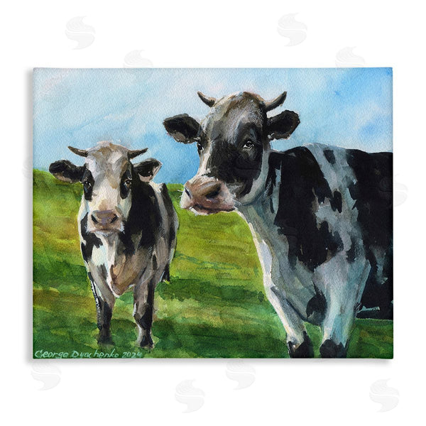 stupell industries George Dyachenko | Cows in Pasture Landscape Wall Art
