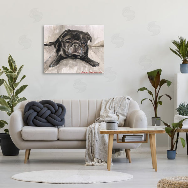 Stupell Industries George Dyachenko | Cozy Pug Relaxing Wall Art