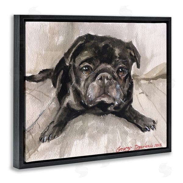 Stupell Industries George Dyachenko | Cozy Pug Relaxing Wall Art